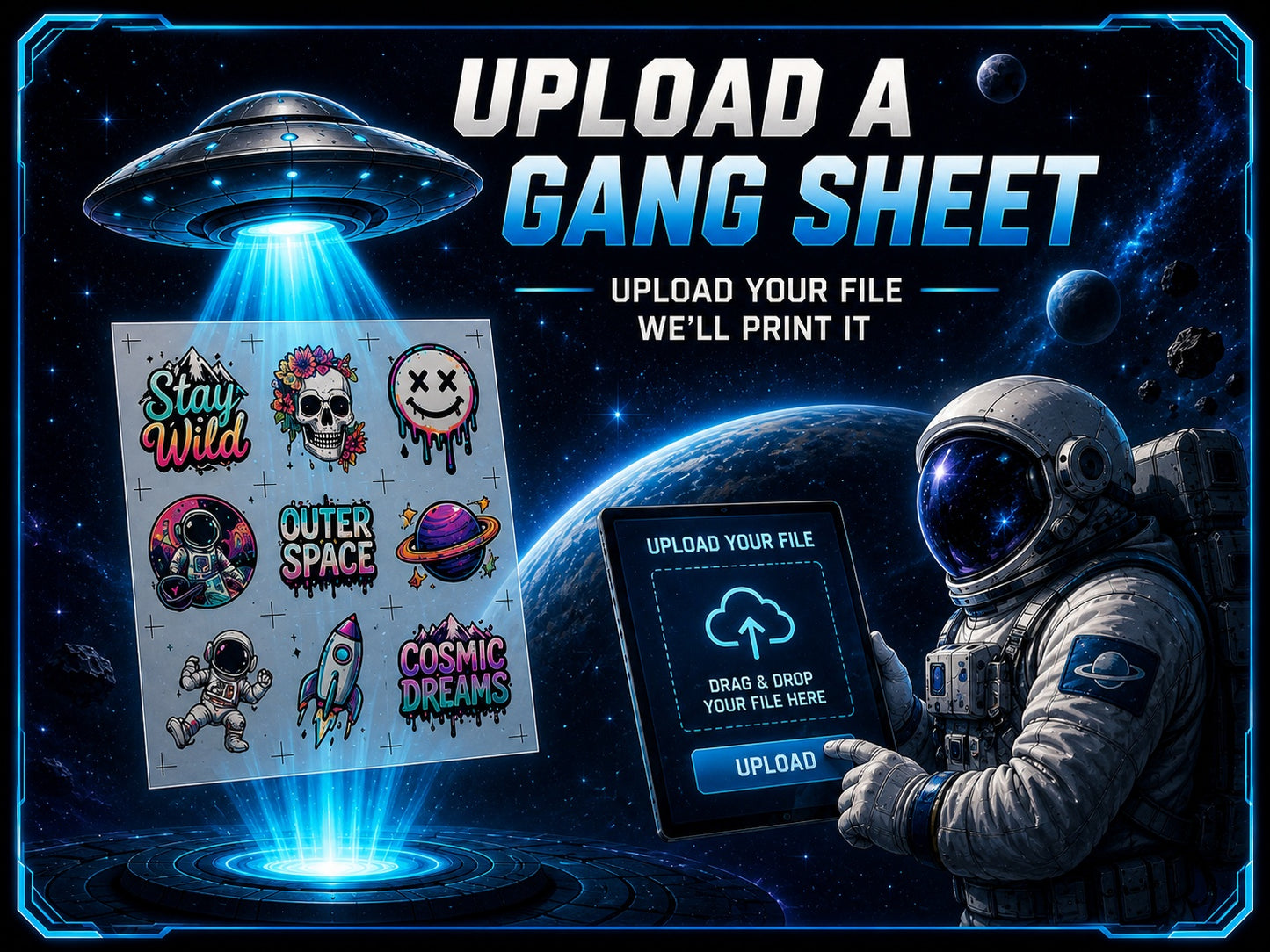 Upload Gang Sheet - EliteMatch DTF Heat Transfers