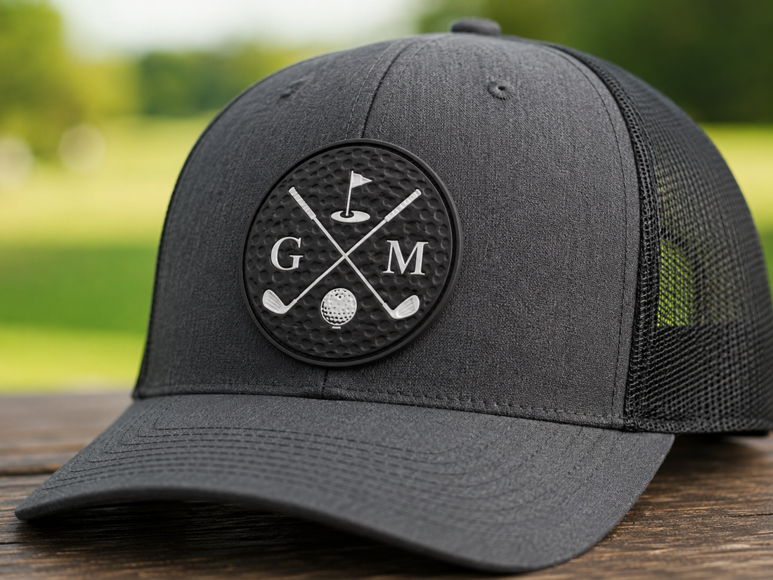 Golfball Leatherette Patches | Textured/Printed
