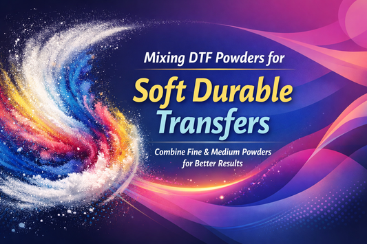 Mixing DTF powders for soft durable transfers