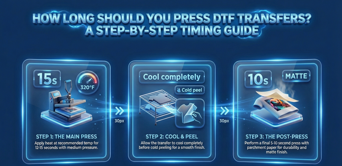 How Long Should You Press DTF Transfers A Step by Step Timing Guide