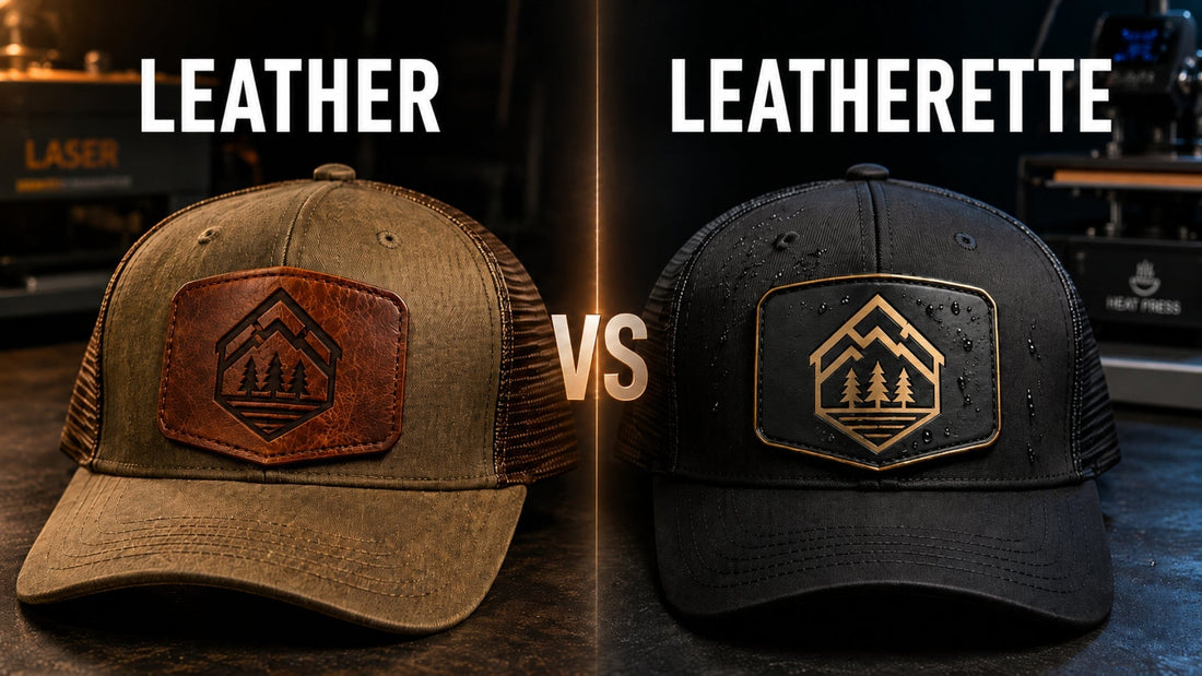 Leather vs Leatherette Hat Patches
