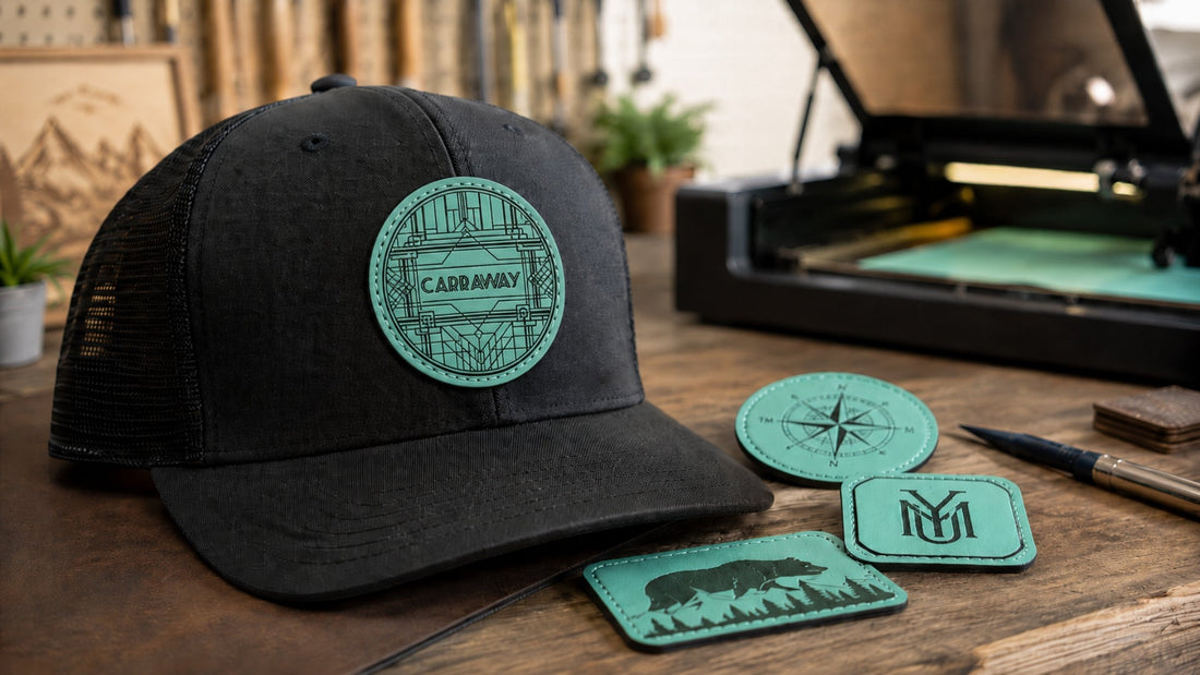 Seafoam Leatherette Patches