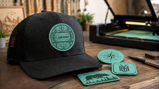Seafoam Leatherette Patches