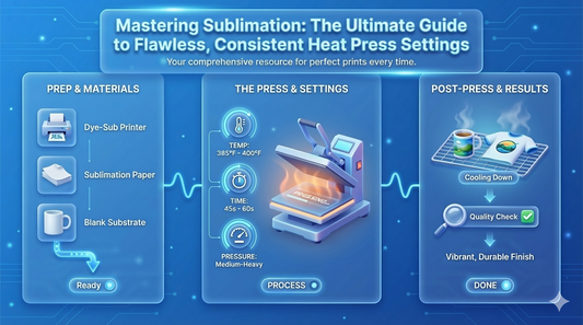 Sublimation Heat Press Settings for Consistent High Quality Prints
