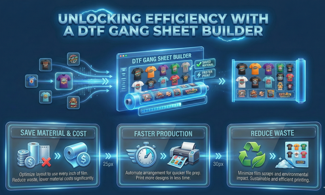 Unlocking Efficiency with a DTF Gang Sheet Builder
