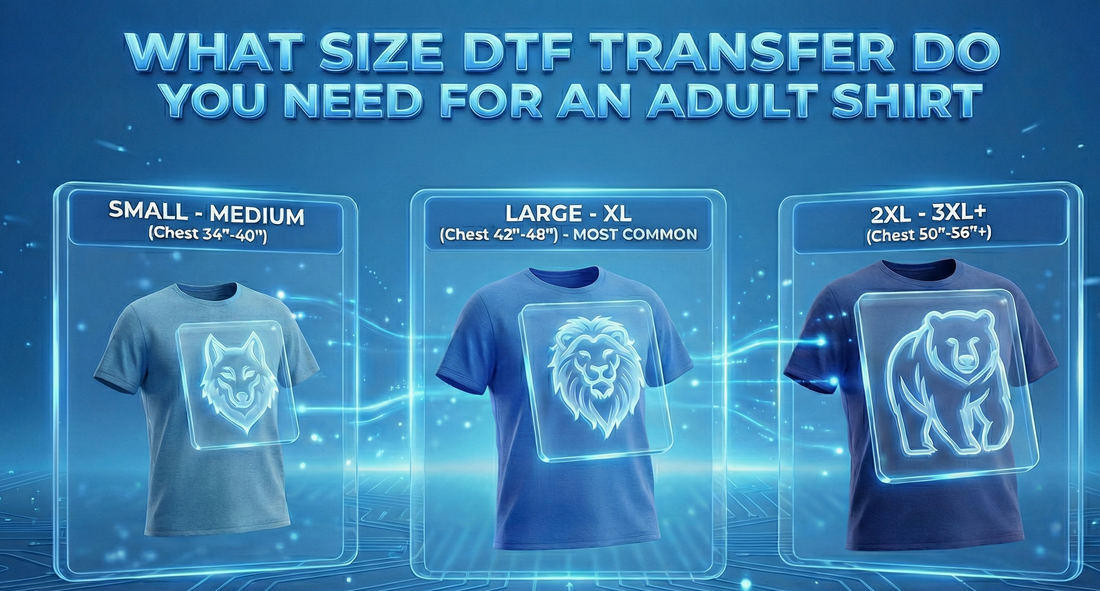What Size DTF Transfer Do You Need for an Adult Shirt