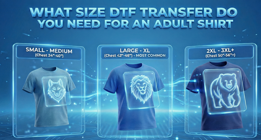 What Size DTF Transfer Do You Need for an Adult Shirt