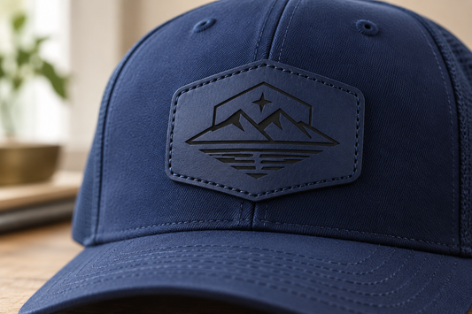 Indigo Leatherette Patches | Heritage Collection
