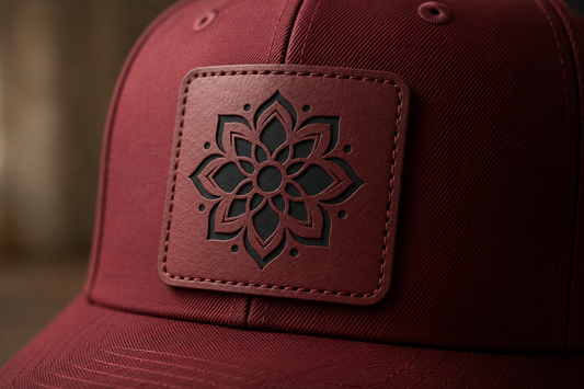 Maroon Leatherette Patches | Heritage No-Foam